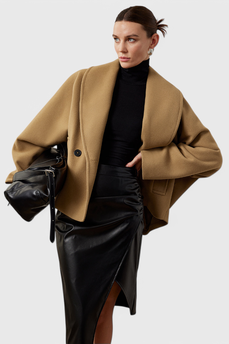 Helena Relaxed Oversized Tweed Coat
