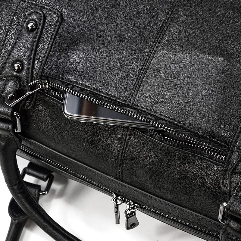 Justin - Luxurious Soft Cowhide Leather Travel Tote