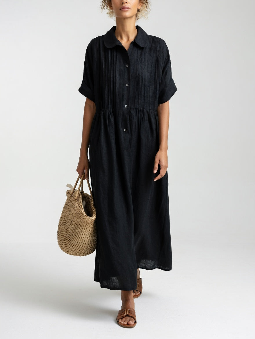 Lysandra™ | Summer Flowy Shirt Dress
