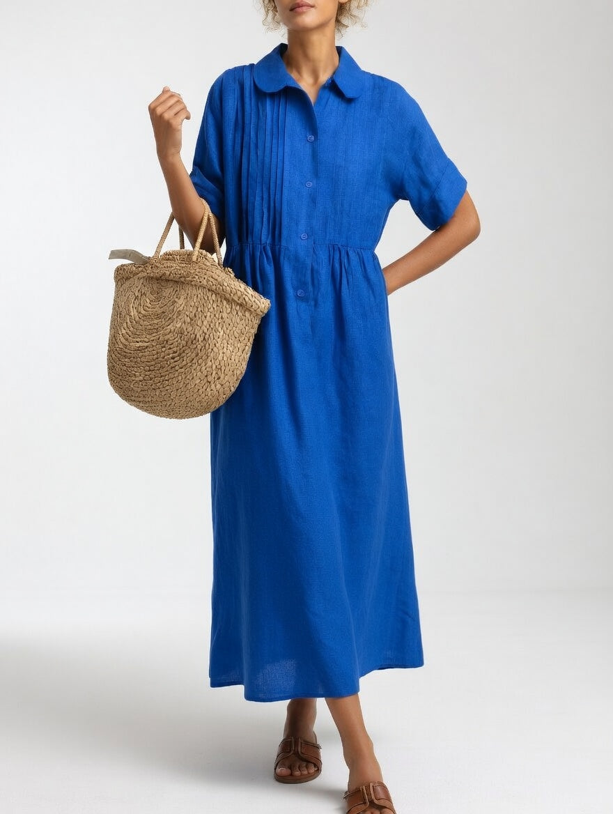 Lysandra™ | Summer Flowy Shirt Dress