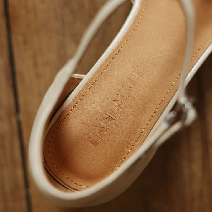 Jocelyn | Leather T-Strap Block Heels