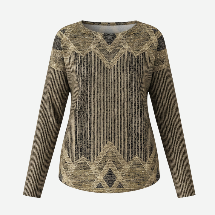 Leanne | Geometric Jacquard Sweater