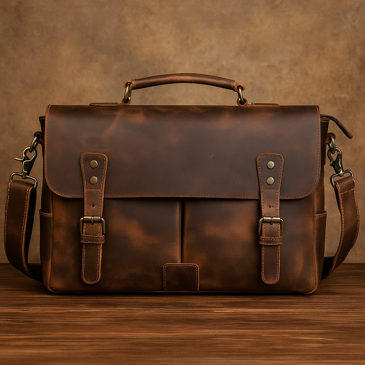 Mark - Vintage-Inspired Messenger Bag Briefcase
