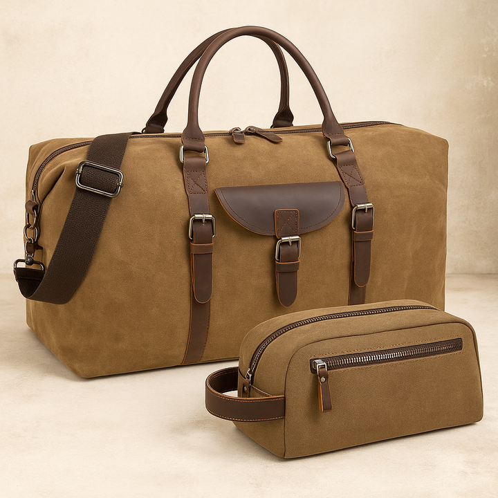 Stephen - Premium Leather Weekend Travel Bag