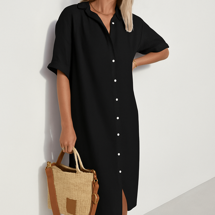 Valisse | Women's Linen Shirt Dress