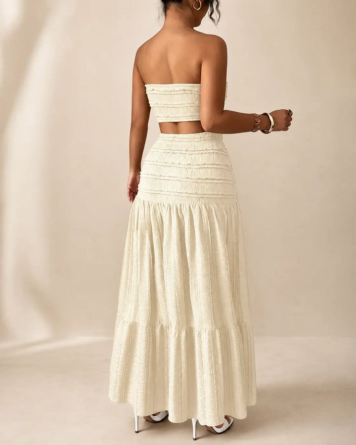 Aria | Smocked Maxi Skirt Set