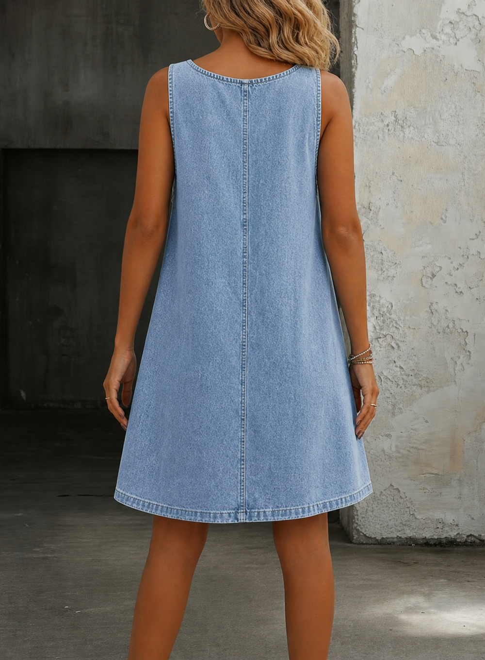 Lisa | Casual Denim Overall Dress