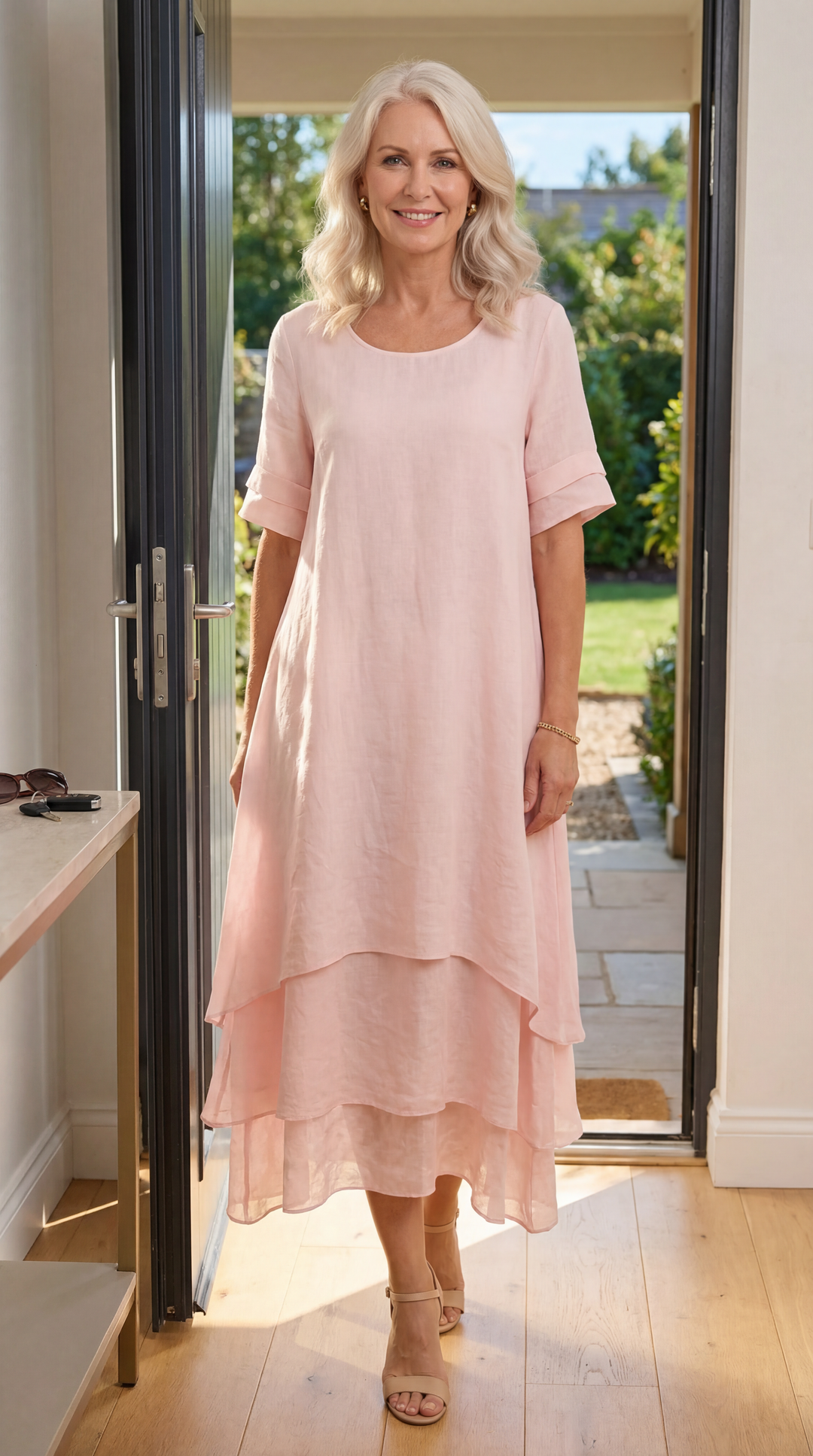Sophia Fluid Tiered Maxi Dress