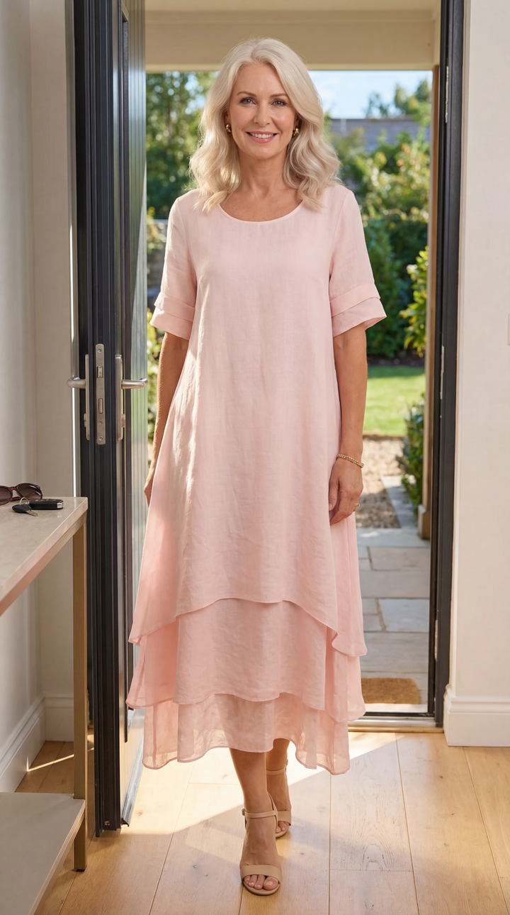 Sophia Fluid Tiered Maxi Dress