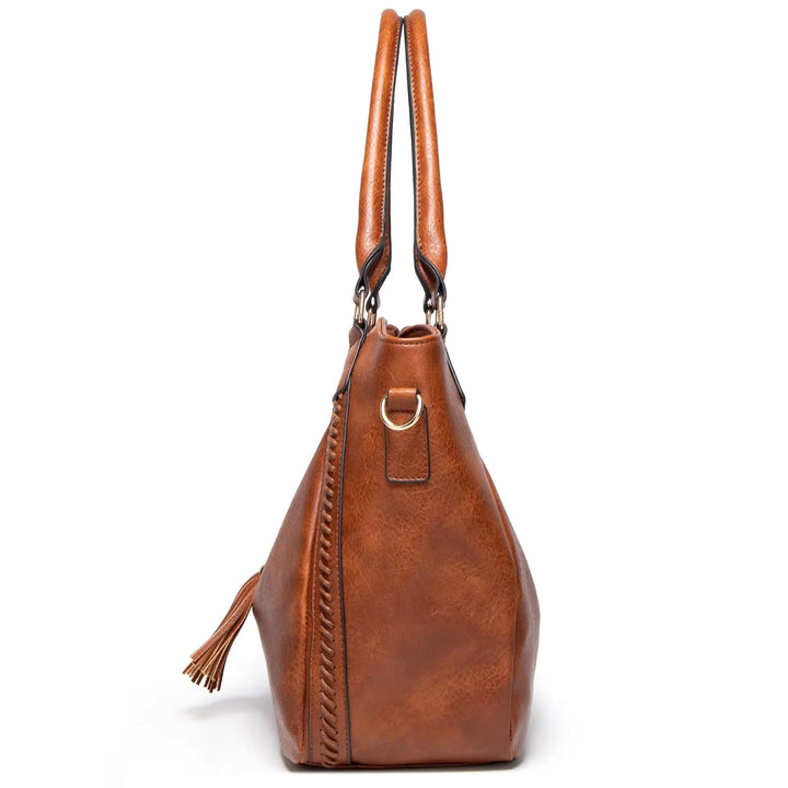 Nellie's Chic Leather Shoulder Bag | Elegant Sophistication