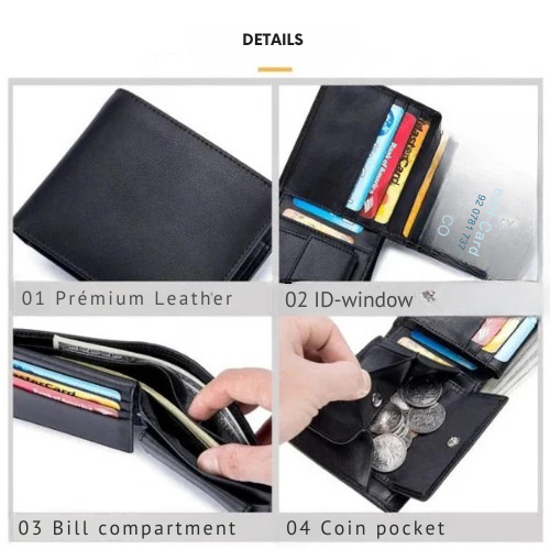 Samuel - Elegant RFID-Blocking Leather Wallet