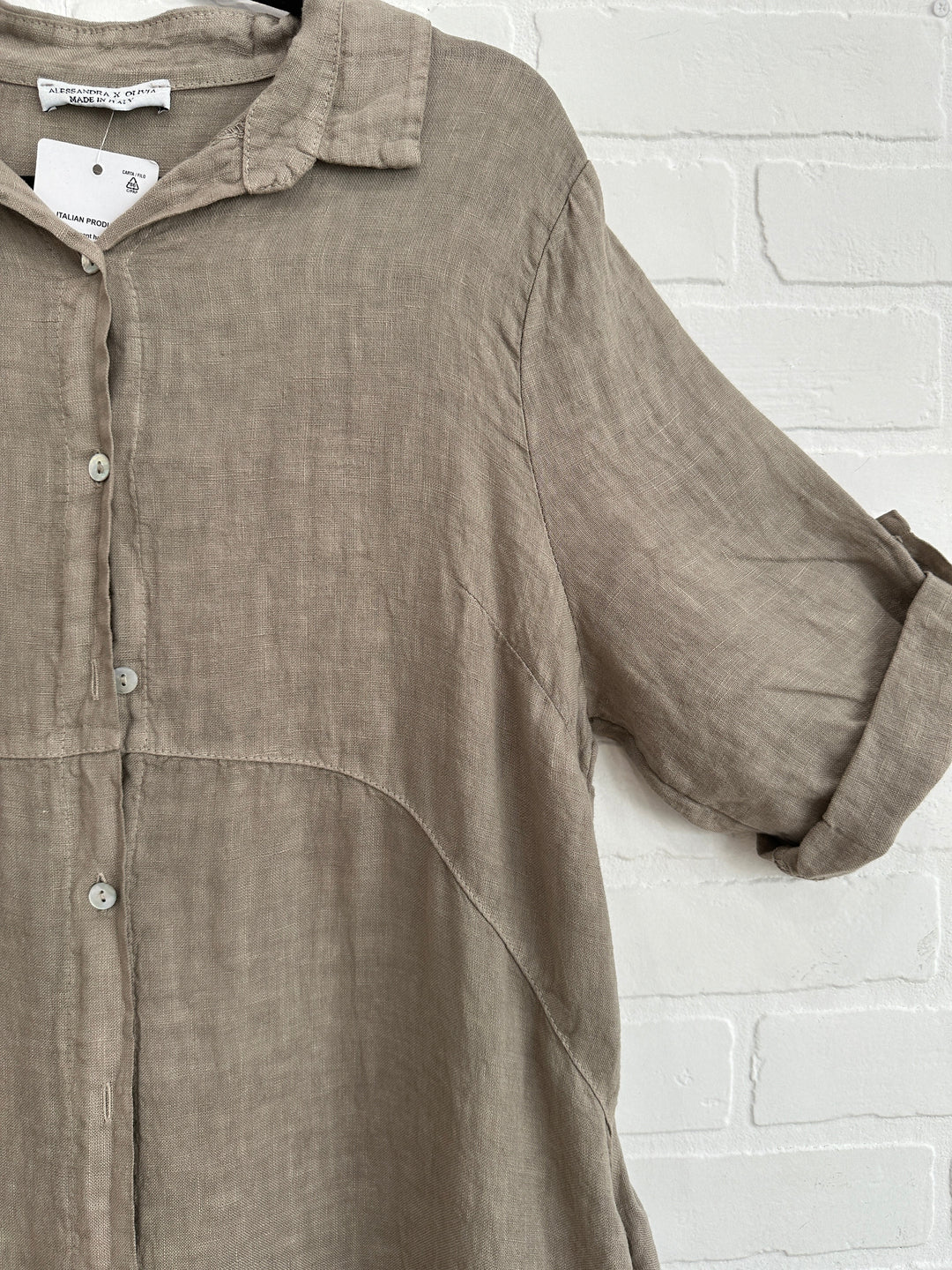 Tryphena™ | Effortless Shirt Dress