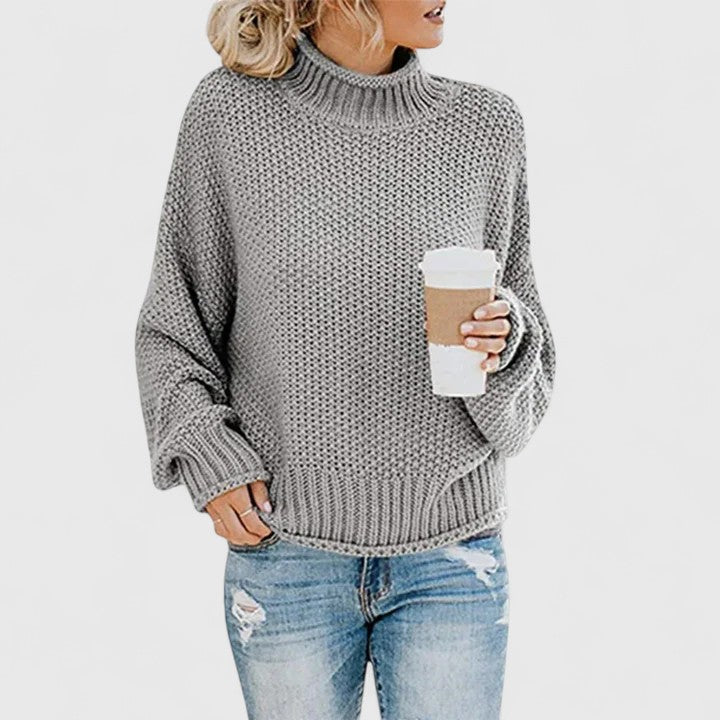 Iona | Chunky Batwing Turtleneck