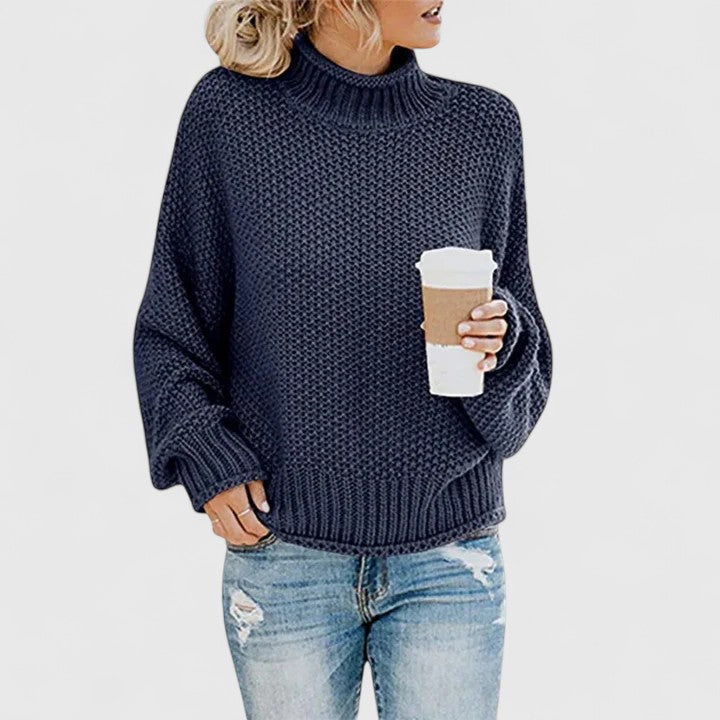 Iona | Chunky Batwing Turtleneck