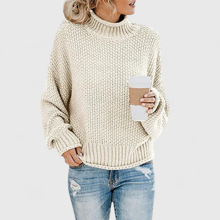 Iona | Chunky Batwing Turtleneck