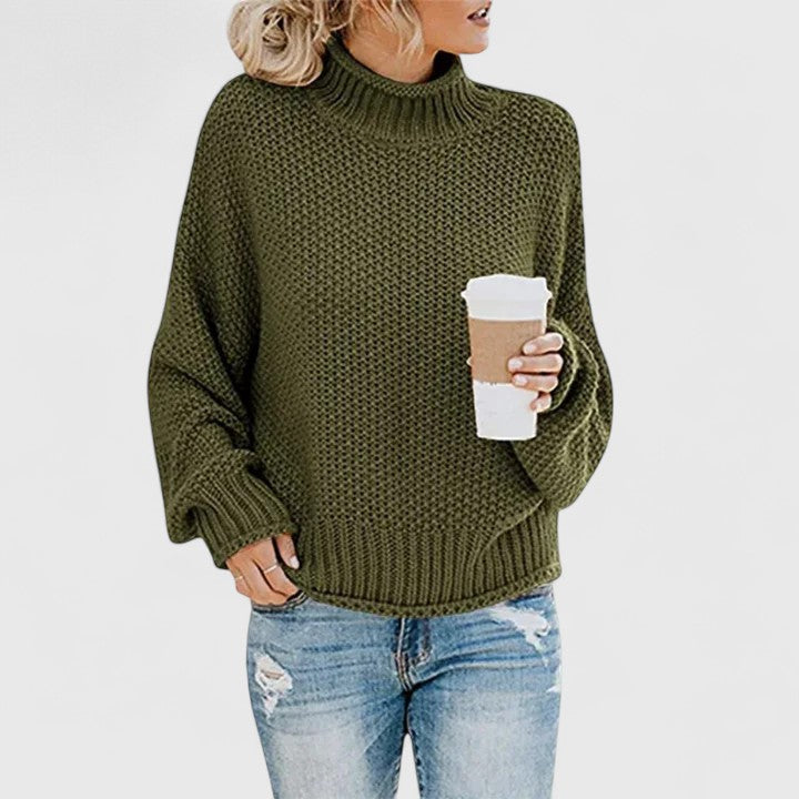 Iona | Chunky Batwing Turtleneck