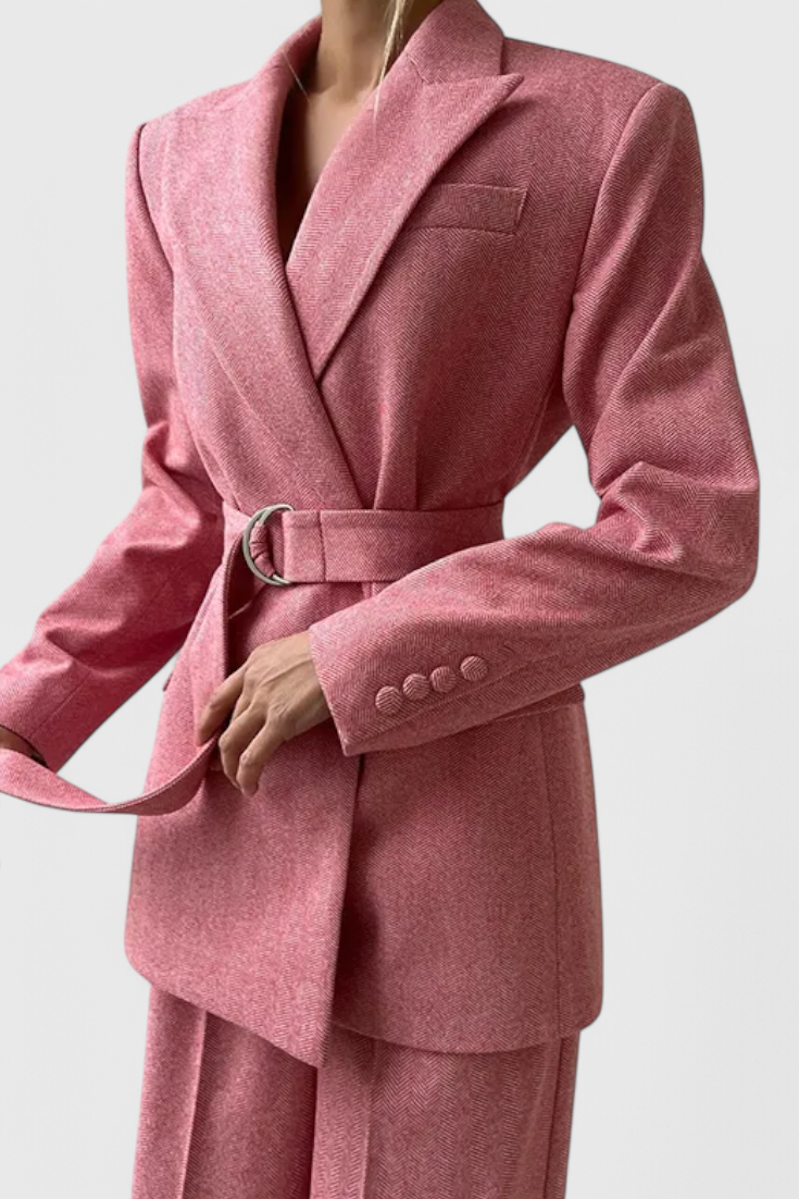Evena Three-Piece Suit Ensemble Featuring a Tailored Corset