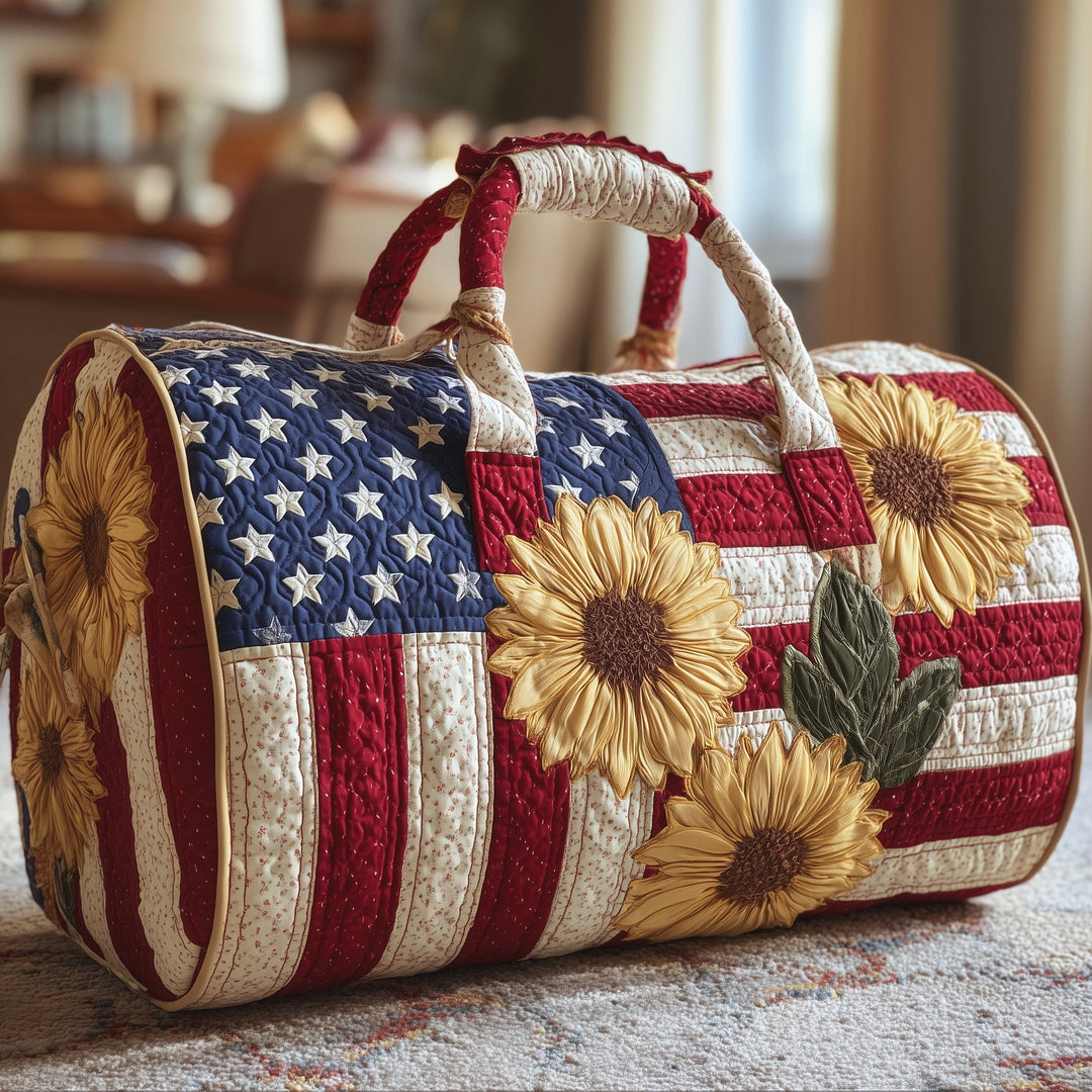 Odilia™ | Patriotic Bloom Quilted Weekend Bag