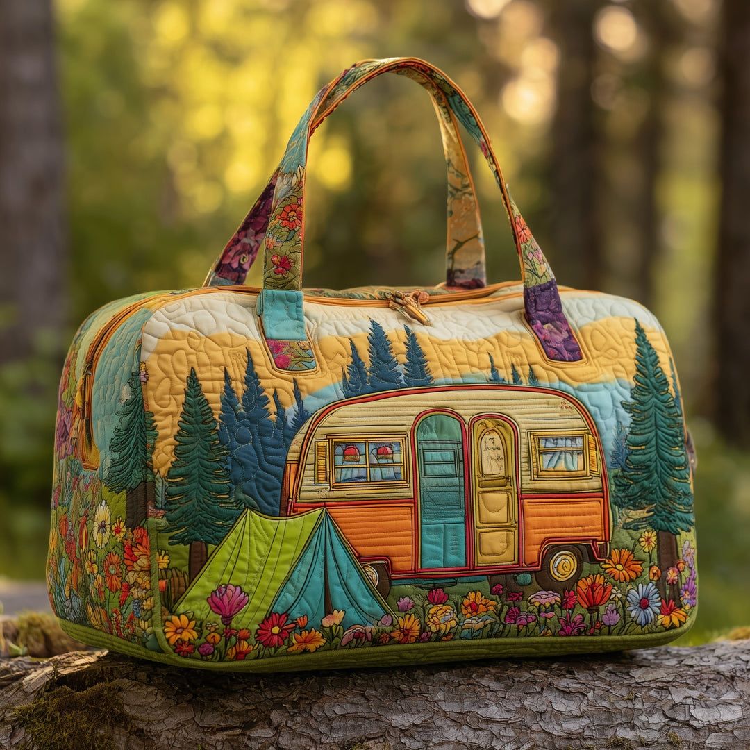 Zephyrine™ | Cozy Camper Quilted Weekend Bag