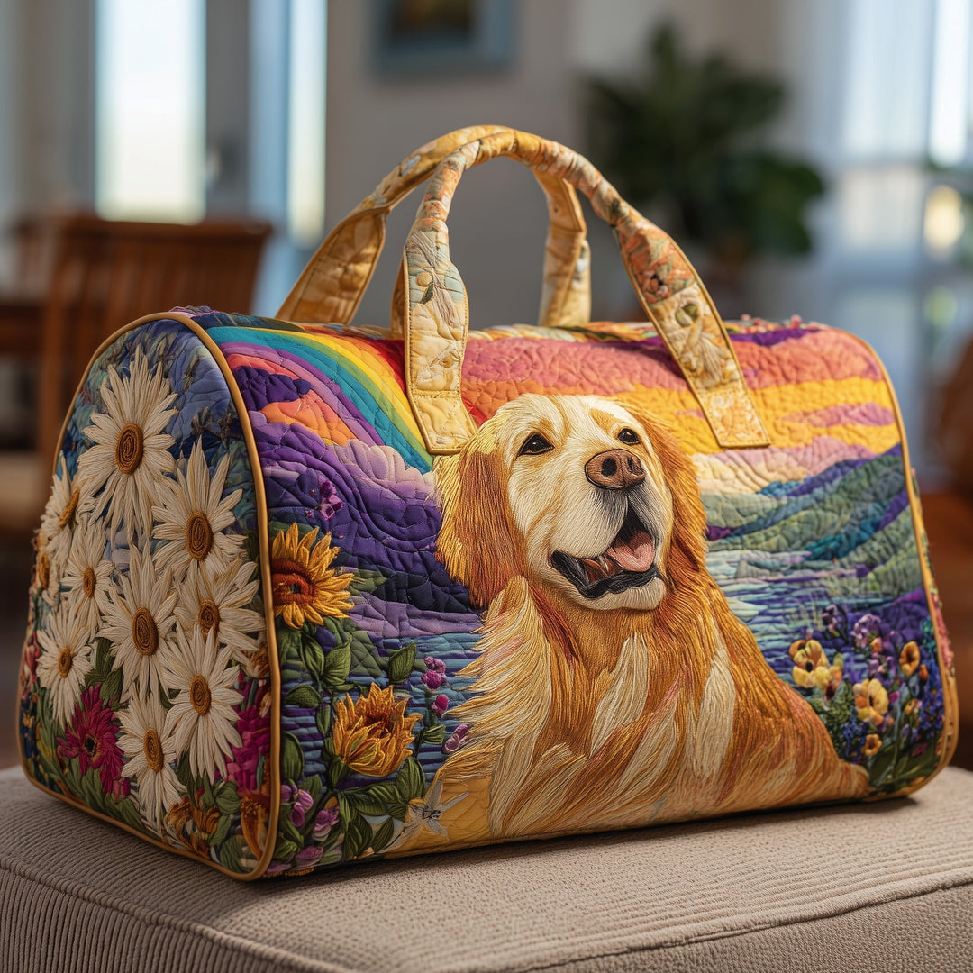 Zdenka™ | Golden Retriever Quilted Weekend Bag