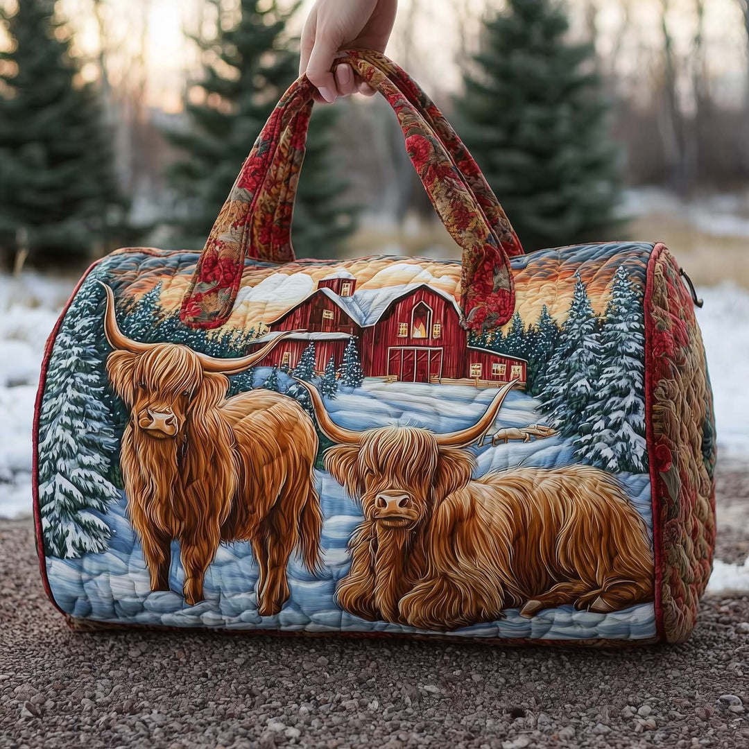 Catrin™ | Farmstead Cow Quilted Weekend Bag
