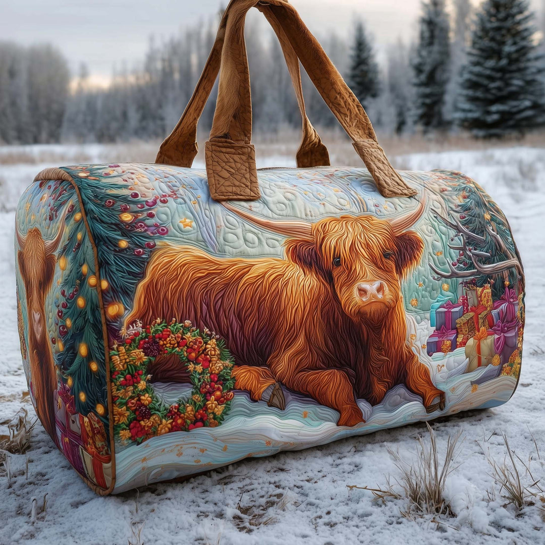 Cerys™ | Farmstead Cow Quilted Weekend Bag