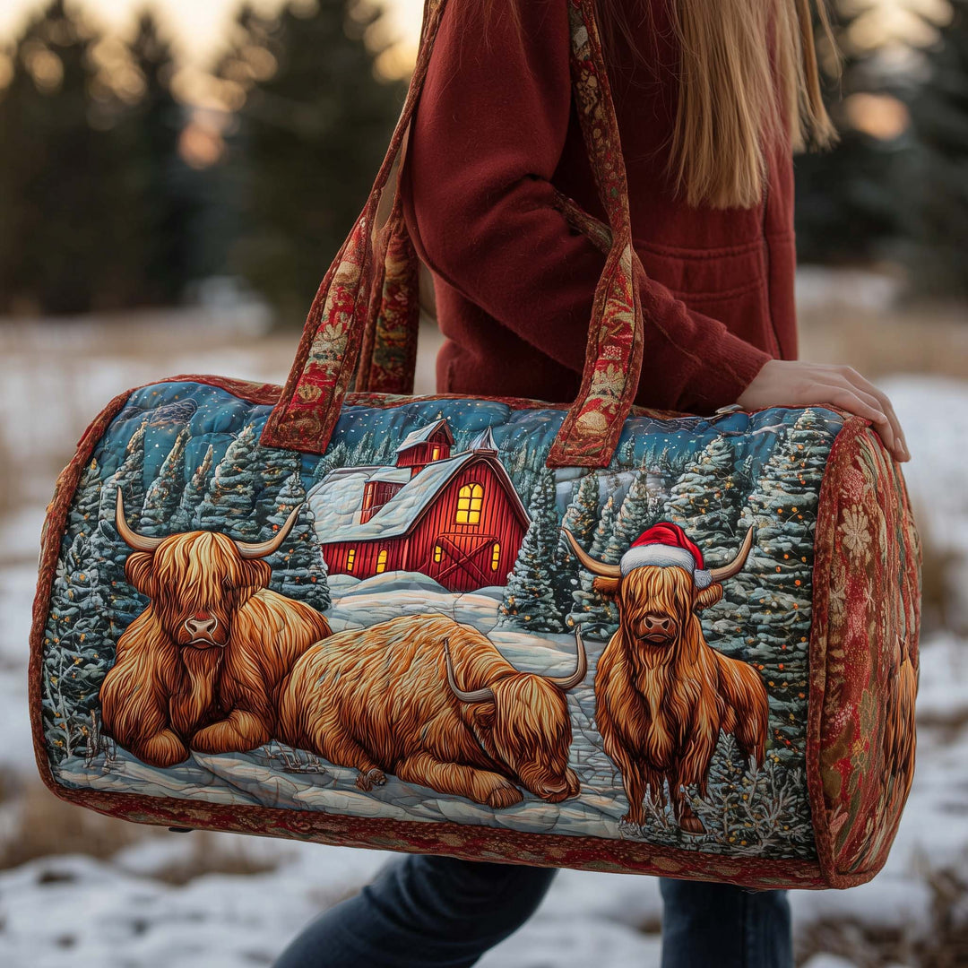 Charlotta™ | Farmstead Cow Quilted Weekend Bag