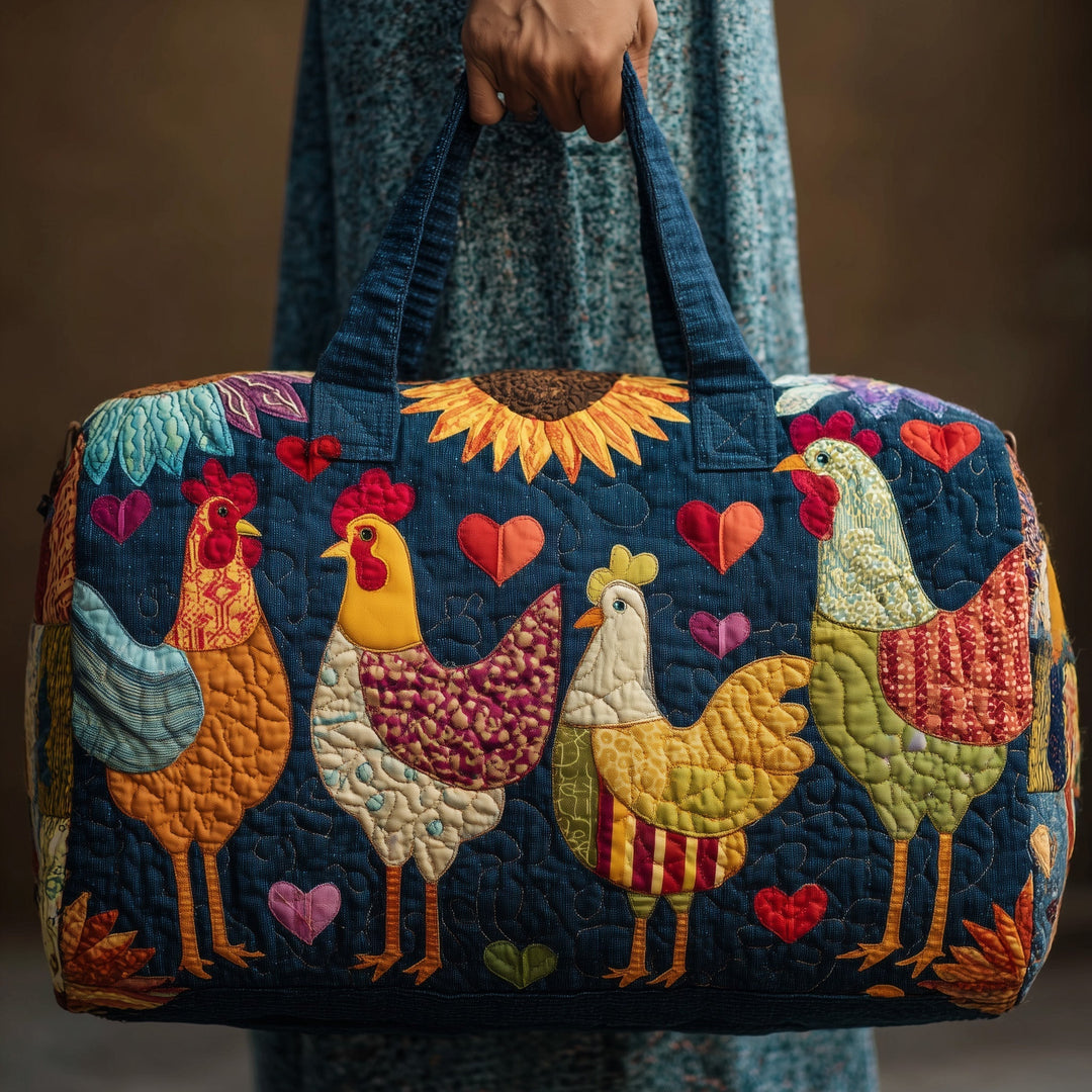 Radegonde™ | Happy Chicken Quilted Weekend Bag