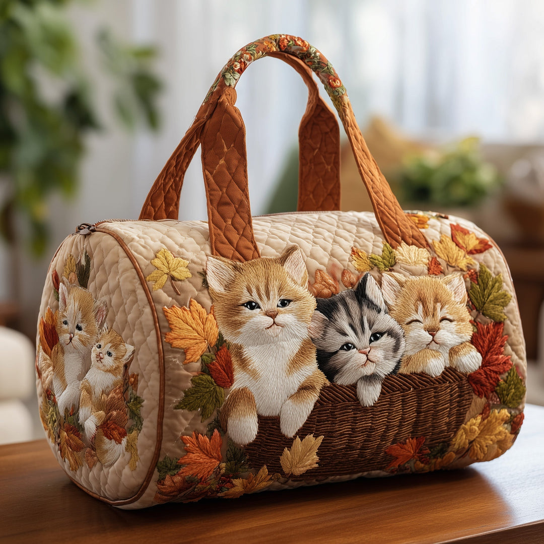 Edelmira™ | Autumn Cat Quilted Weekend Bag