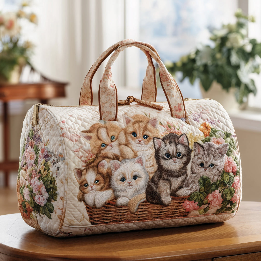 Noortje™ | Purrfect Basket Quilted Weekend Bag