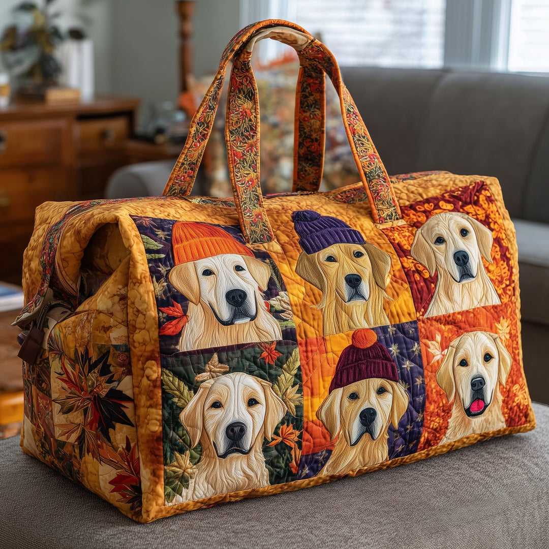 Alfreda™ | Golden Retriever Quilted Weekend Bag