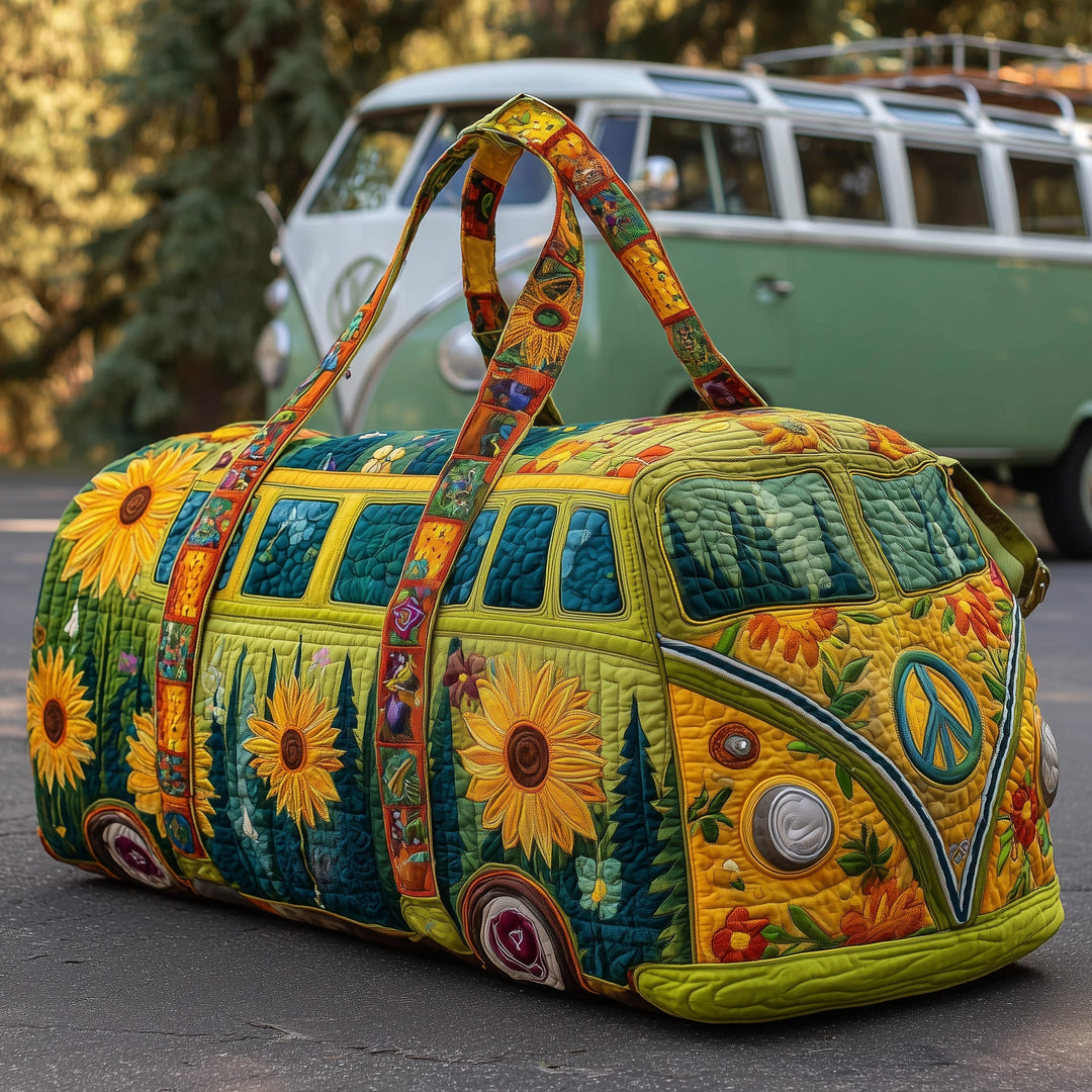 Vesta™ | Hippie Sunflower Quilted Weekend Bag
