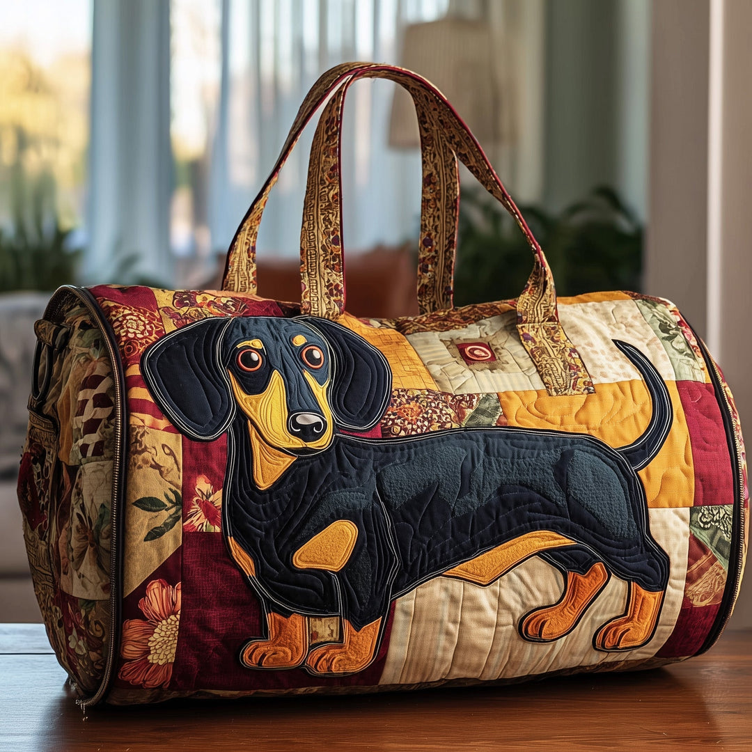 Felicie™ | Dachshund Quilted Weekend Bag