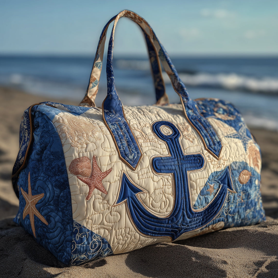 Alysoun™ | Ocean Anchor Quilted Weekend Bag
