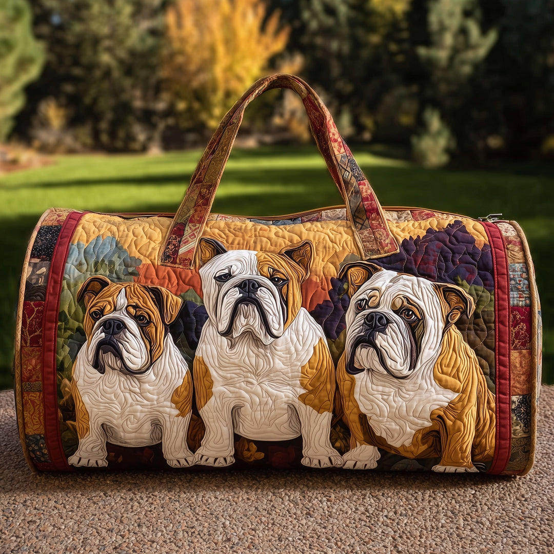 Ermengarde™ | Bulldog Quilted Weekend Bag