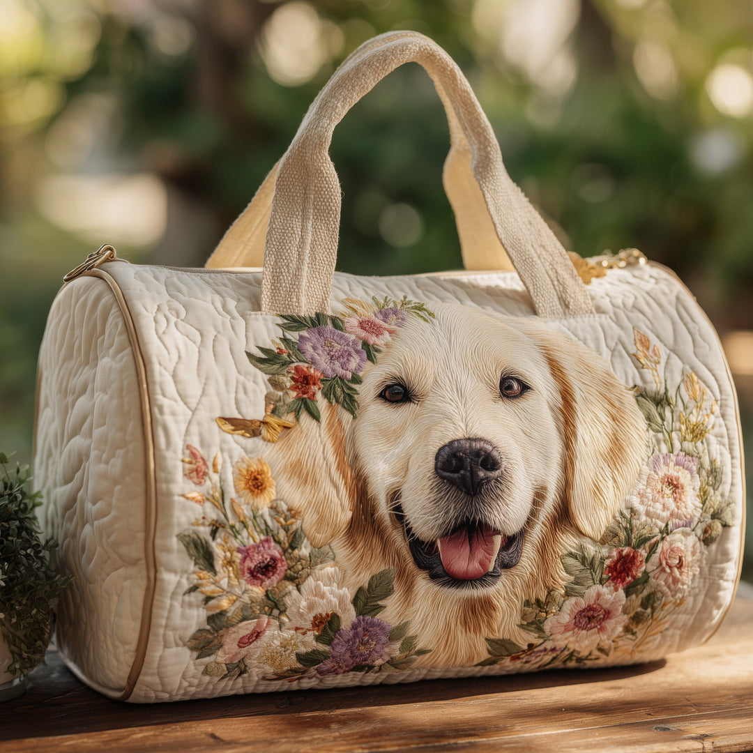 Hadewych™ | Floral Retriever Quilted Weekend Bag
