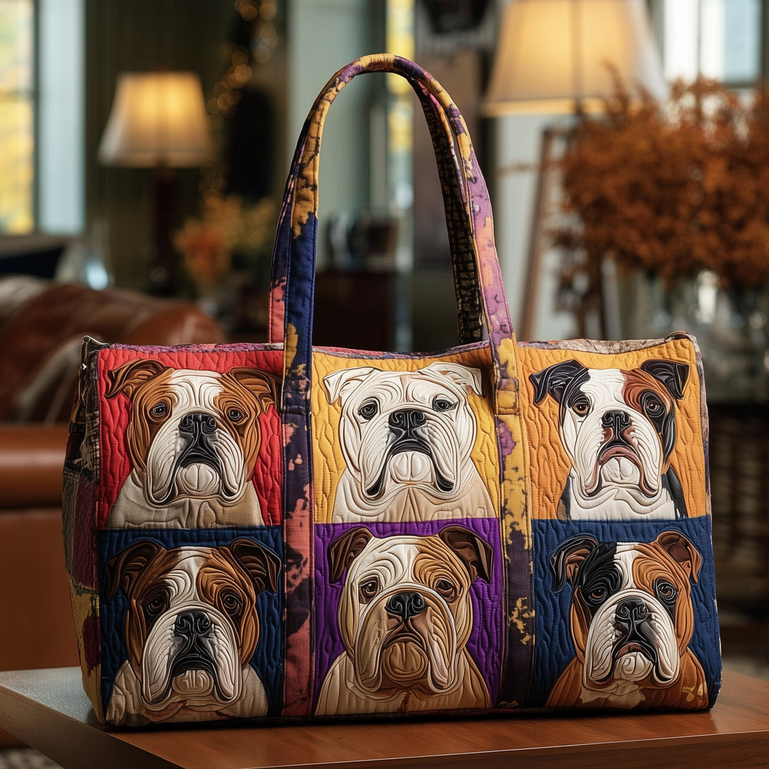 Averil™ | Bulldog Quilted Weekend Bag