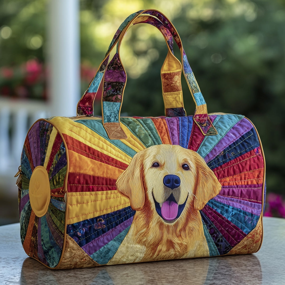Apollonia™ | Golden Retriever Quilted Weekend Bag