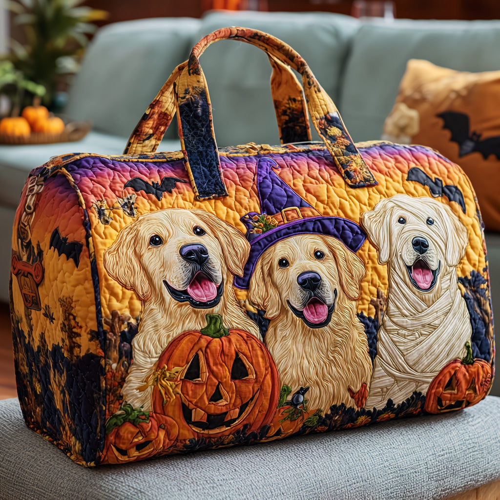 Philomene™ | Golden Retriever Friends Quilted Weekend Bag