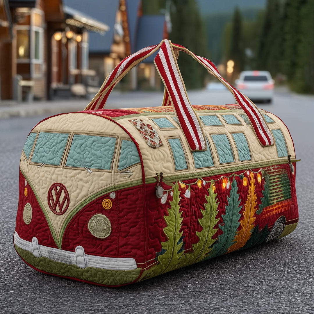 Thecla™ | Hippie Van Chirstmas Quilted Weekend Bag