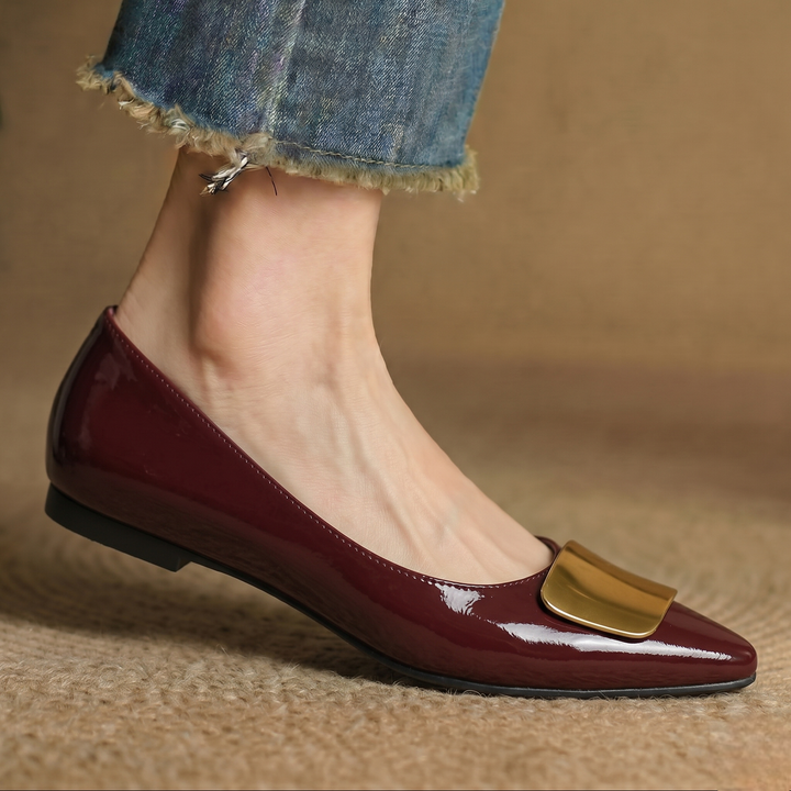 Relia Genuine Leather Flats