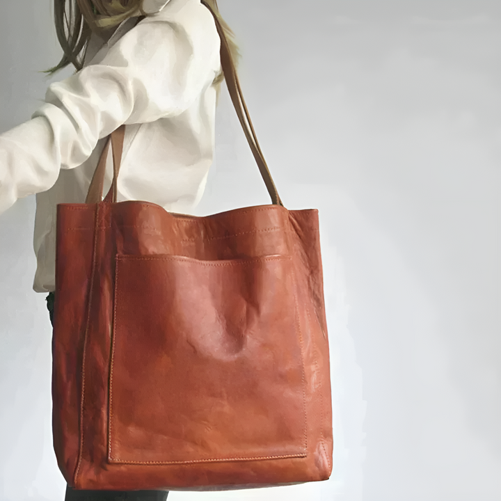 Lorena's Contemporary Elegance | Trendy Leather Handbag