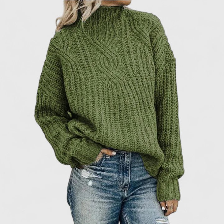 Eilidh | Chunky Rib Turtleneck Sweater
