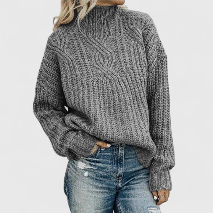 Eilidh | Chunky Rib Turtleneck Sweater