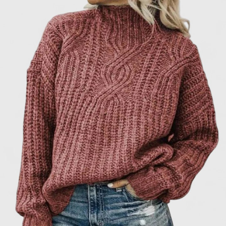 Eilidh | Chunky Rib Turtleneck Sweater