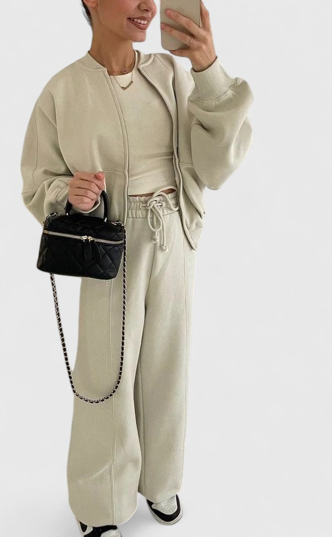 Annabelle | Knit Top and Wide-Leg Trouser Set