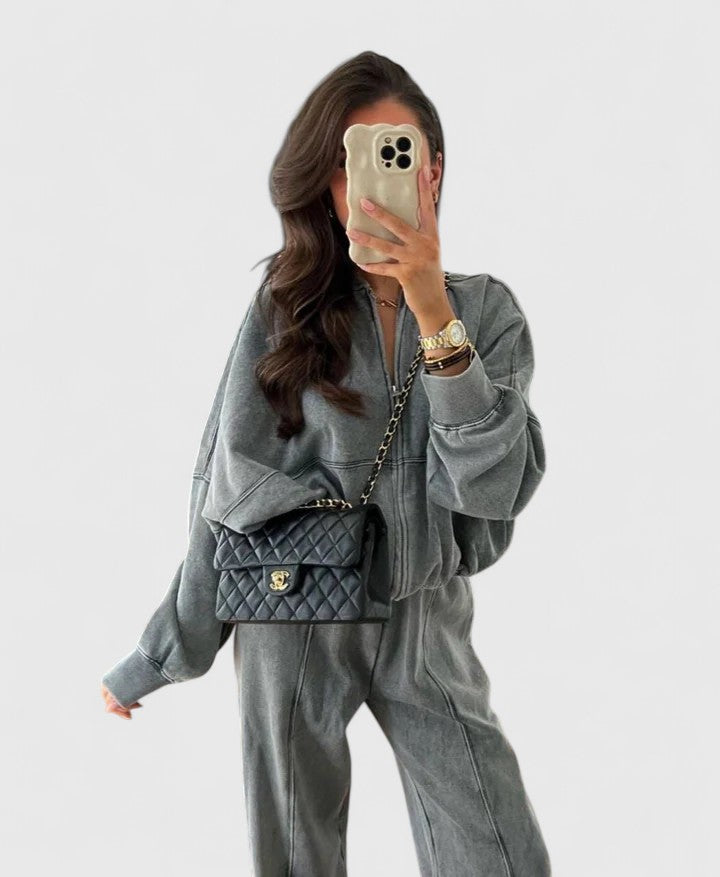 Annabelle | Knit Top and Wide-Leg Trouser Set