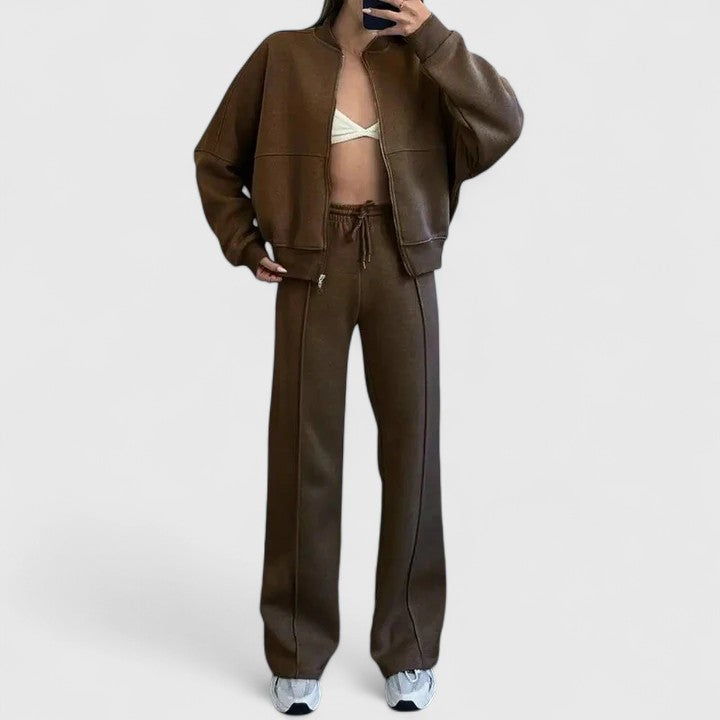 Annabelle | Knit Top and Wide-Leg Trouser Set