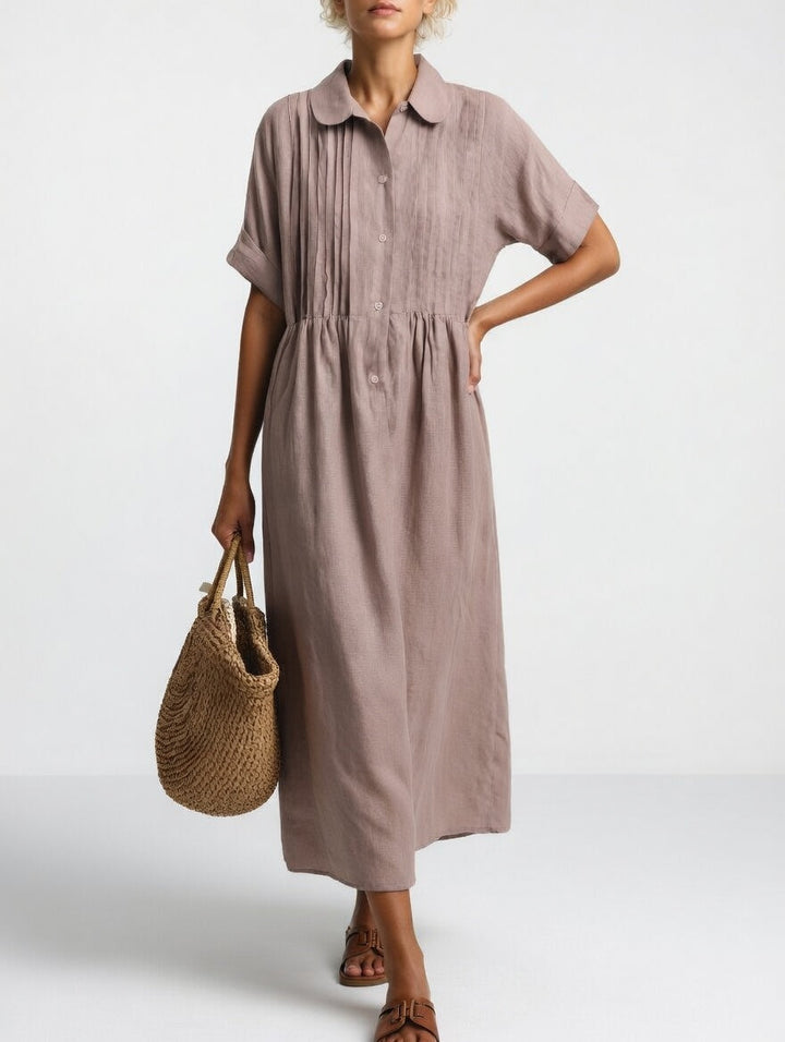 Lysandra™ | Summer Flowy Shirt Dress