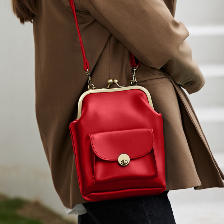Retro Chic Vintage Kiss-Lock Handbag